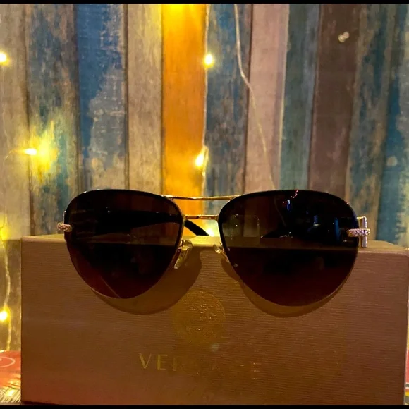 VERSACE Aviator Sunglasses - Picture 1 of 4